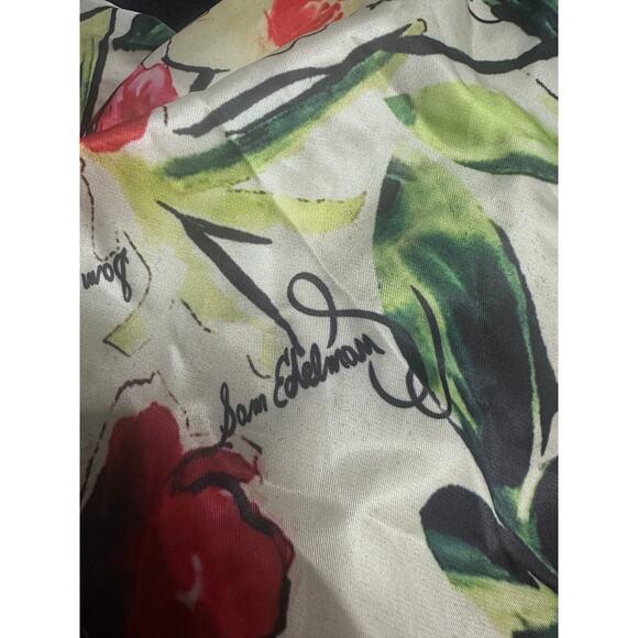 Sam Edelman Black Wool Pea coat Size 8 colorful lining long - Picture 10 of 10